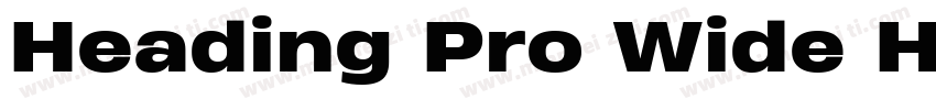 Heading Pro Wide Hea字体转换